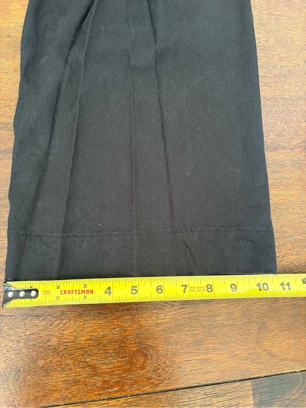 Anthropologie Maeve The Collette Pants Black 31 (32W)Cropped Linen Viscose Blend - Picture 12 of 13